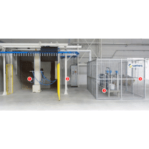Sames Waterbased isolation system Sames Isolated Waterborne Estat Solution