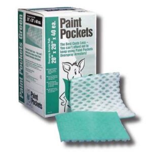 Paint Pockets – Green 20″ x 20″ – 40 Pack