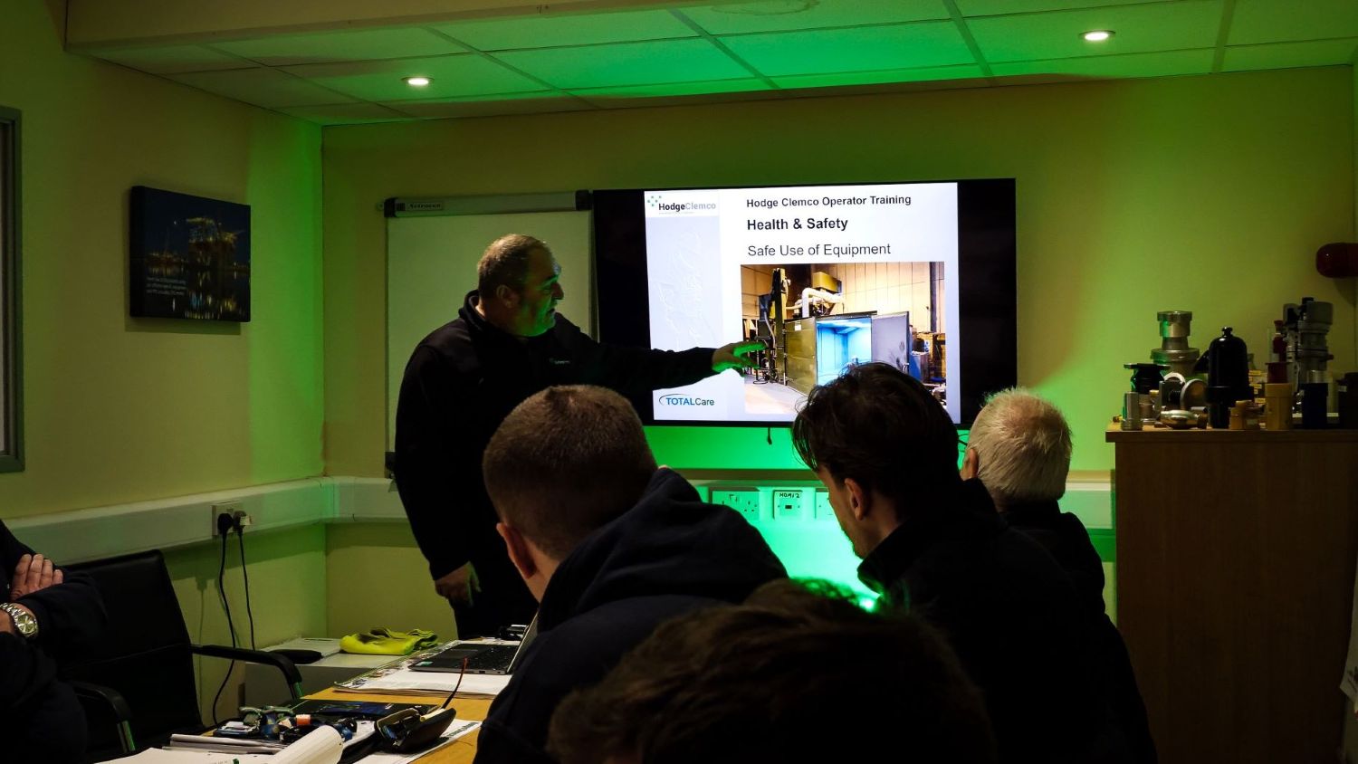 TrainingPaintandPowder specialists attending a safety training
