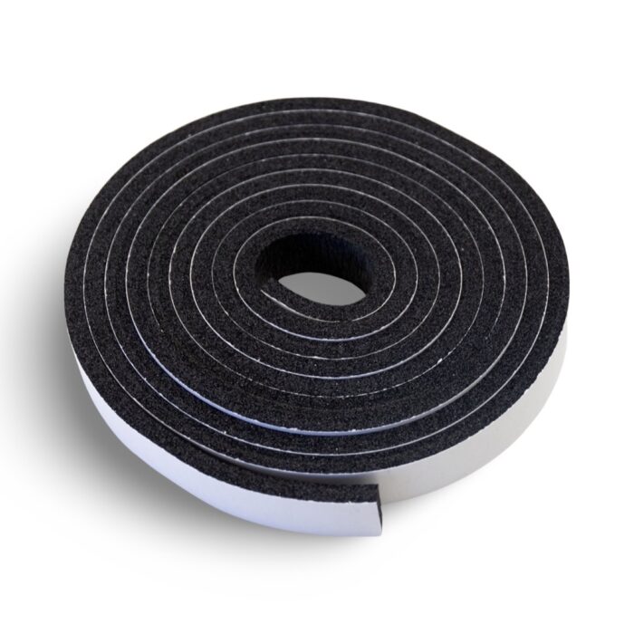 BNP Cabinet Door Gasket, 5/16" x 1", Adhesive Backed, Per Foot, Section, Clemco Industries
