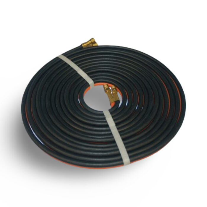 Twinline Hose Assembly, 3/16" Dia. x 55" Long, Axxiom-Schmidt Abrasives