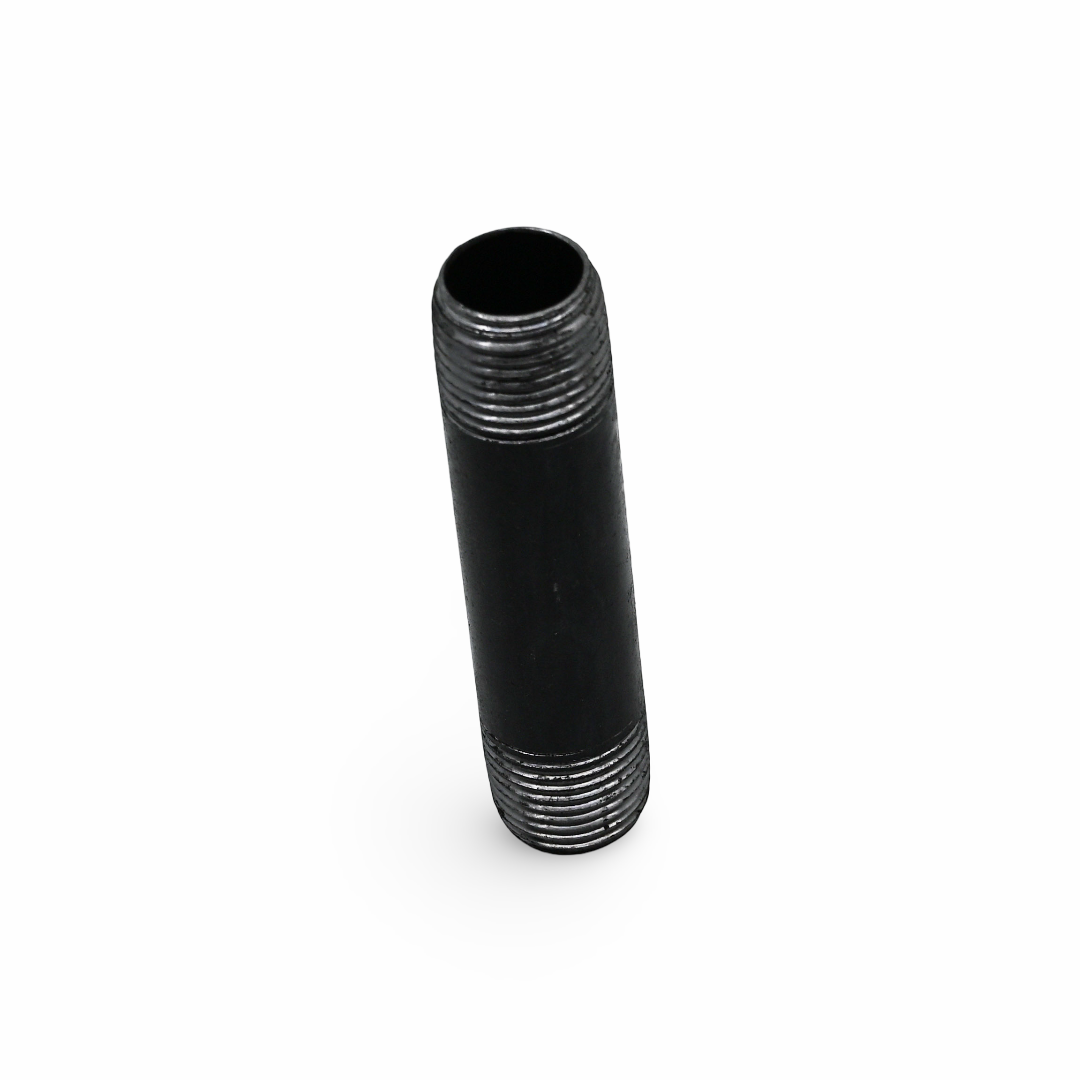Pipe Nipple, 1/2" x 3-1/2", Black Mallable Iron, Empire Abrasive Equipment Company