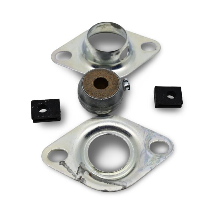 Bronze Flange Bearing, 1/2" ID, 2 Bolt, Empire Abrasive Equipment Company