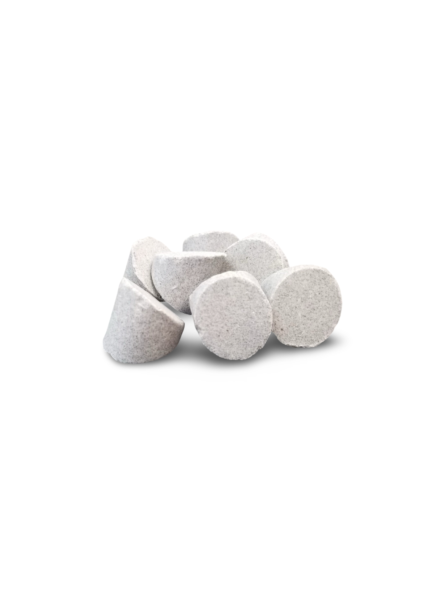Cylindrical Wedge Shaped Ceramic Tumbling Media, High Cut, RockRidge, 50 lb bag
