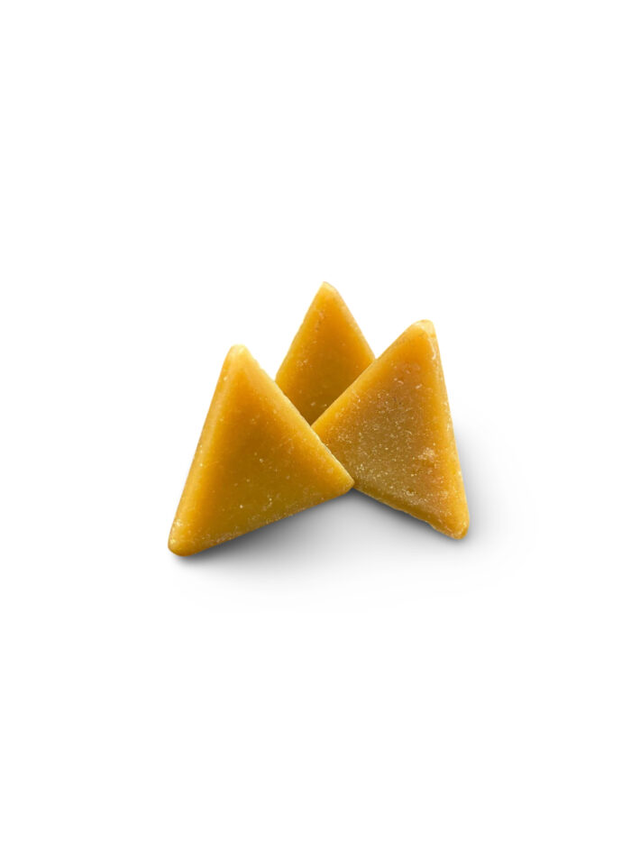 Tetrahedron Shape Plastic Tumbling Media, General Deburring, RockRidge, 50 lb bag