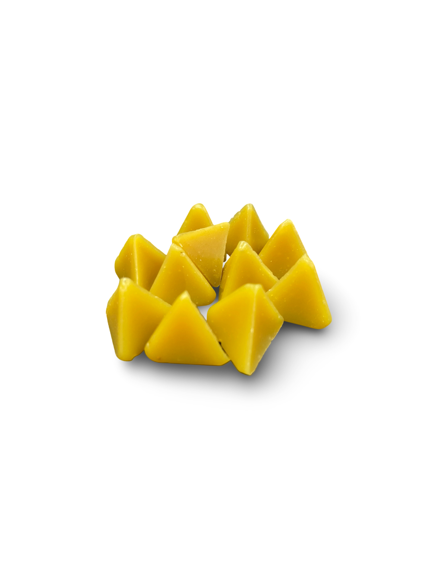 Tetrahedron Shape Plastic Tumbling Media, Preplate or Prepaint, RockRidge, 50 lb bag