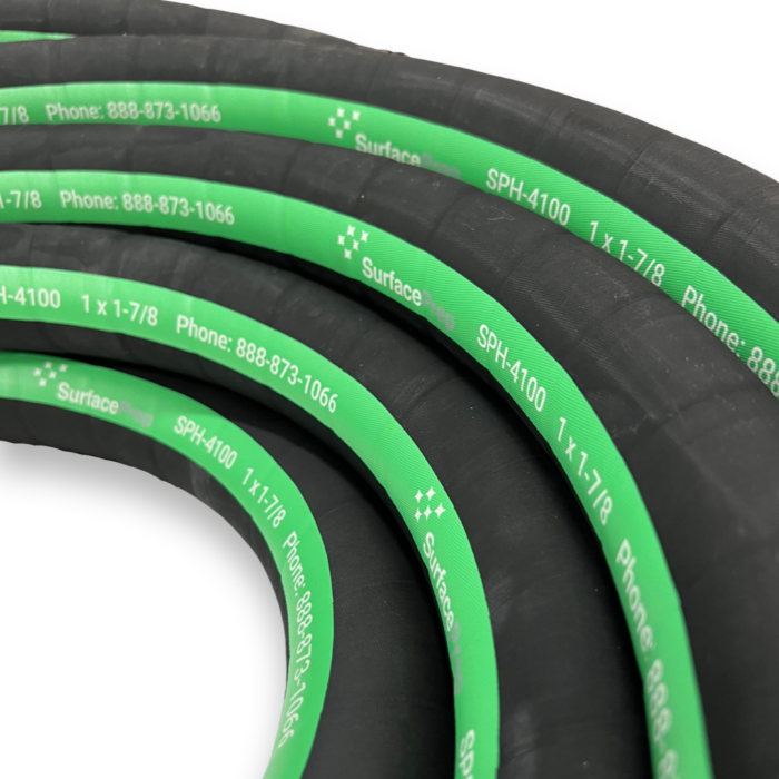 Abrasive Blast Hose 1" ID x 1-7/8" OD 4PLY, Unfitted, 50 Ft.