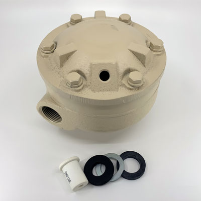 Exhaust Valve, MG-78 w/ Ceramic Restrictor, Empire Abrasive Equipment Company