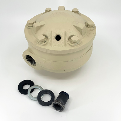 Exhaust Valve MG-78, w/ Boron Restrictor, Empire Abrasive Equipment Company