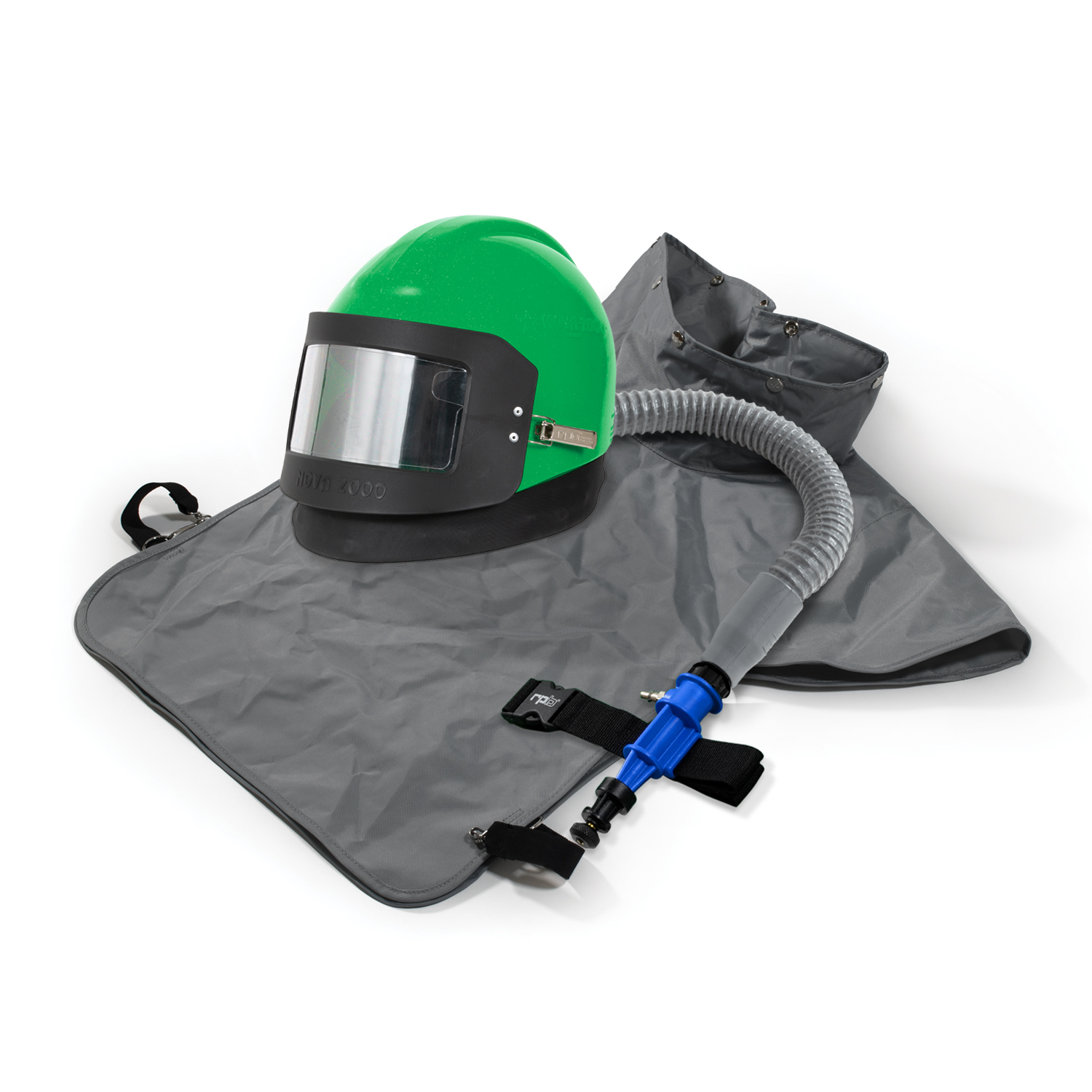 Nova 2000 Blast Respirator w/ Nylon Cape and Cool Tube Assembly, RPB