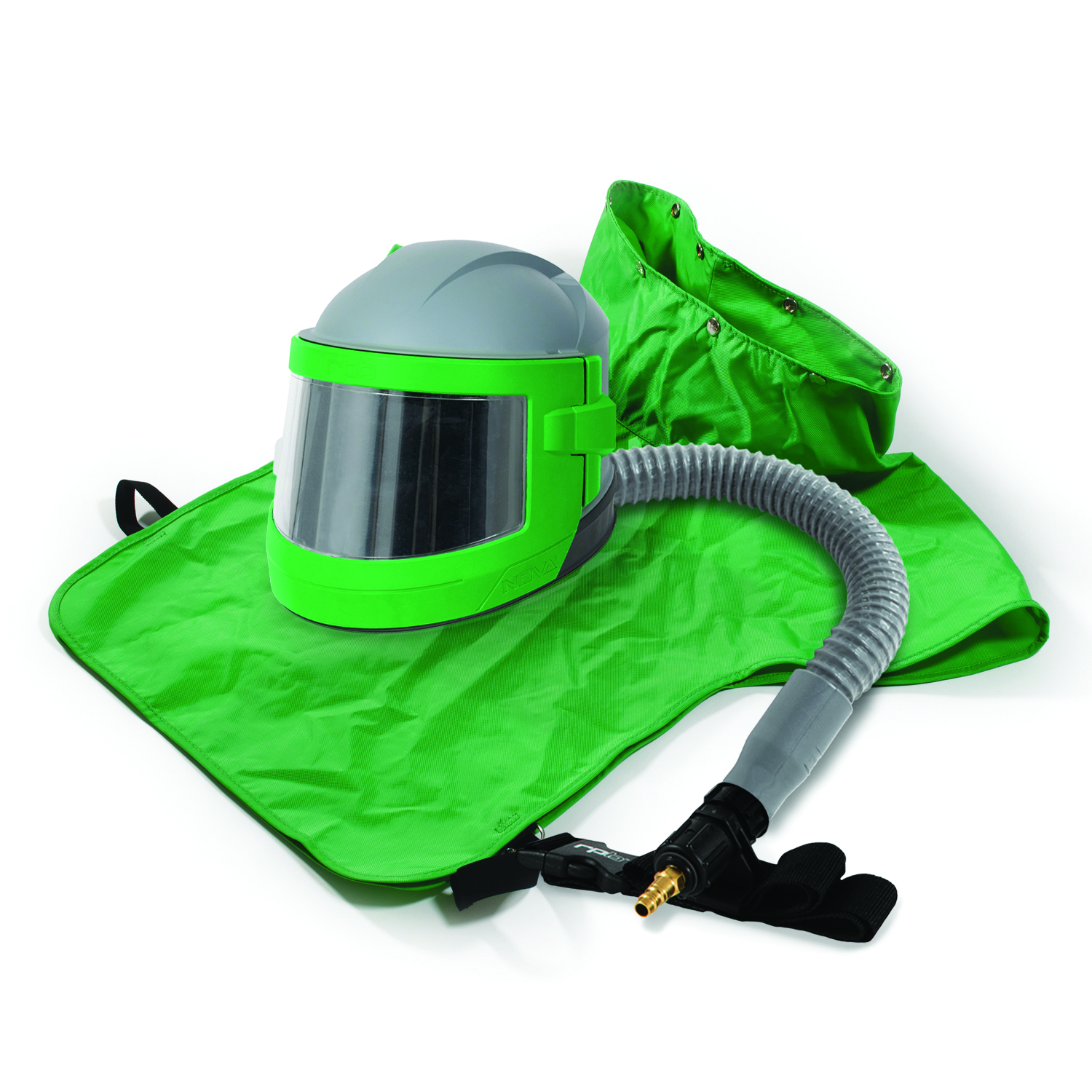 Nova 3 Blast Respirator w/ Nylon Cape and Flow Control Valve, RPB