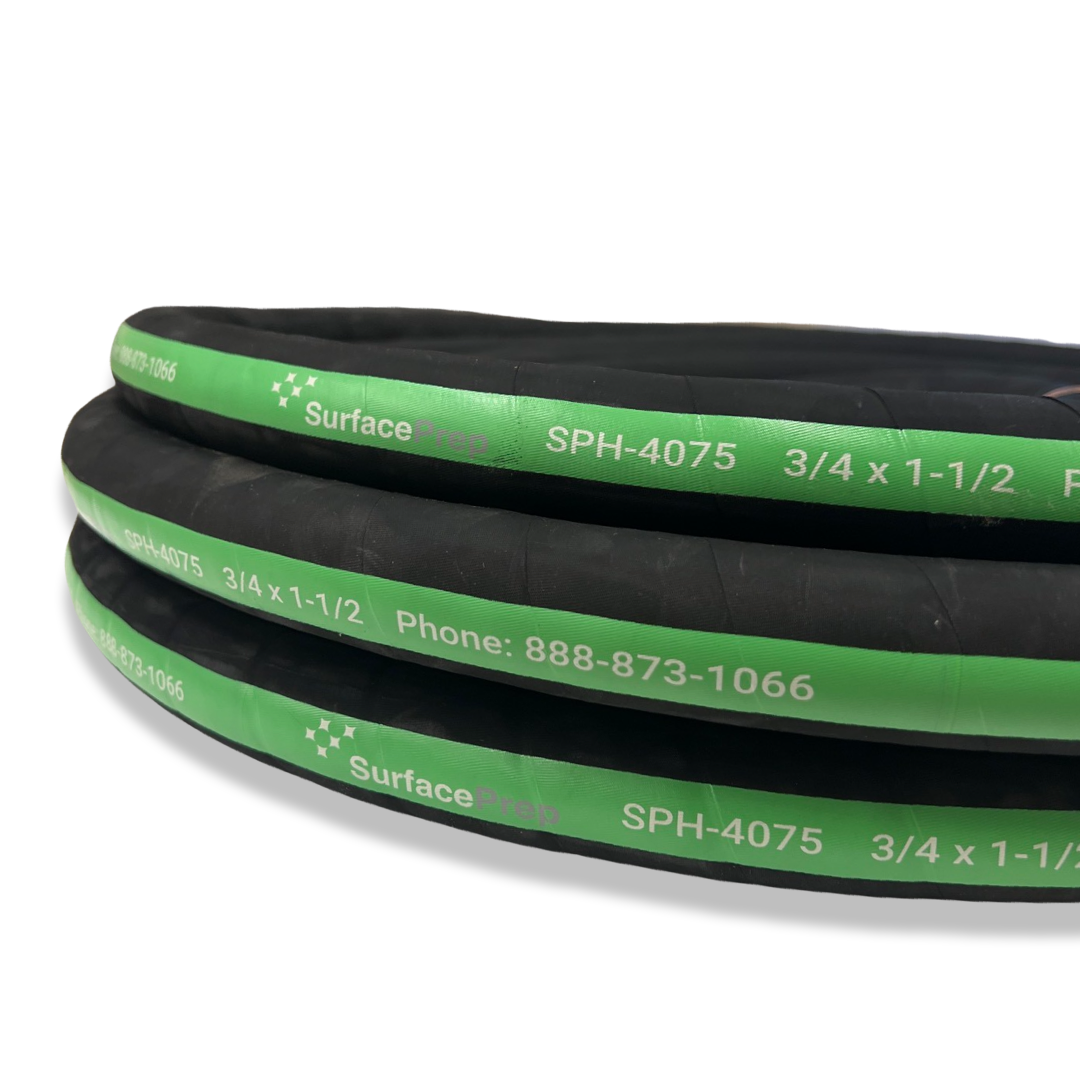 Abrasive Blast Hose 3/4" ID x 1-1/2" OD 4 PLY, Unfitted, 50 ft.