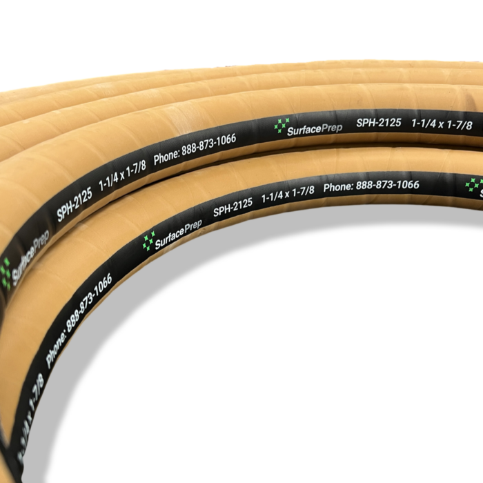 Abrasive Blast Hose 1-1/4 X 1-7/8 2PLY THIN WALL, Unfitted, 50 ft.